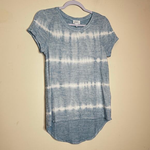 Market & Spruce Tie Dye T-Shirt Blue NWOT Size XS Short Sleeve Crewneck - Picture 2 of 8